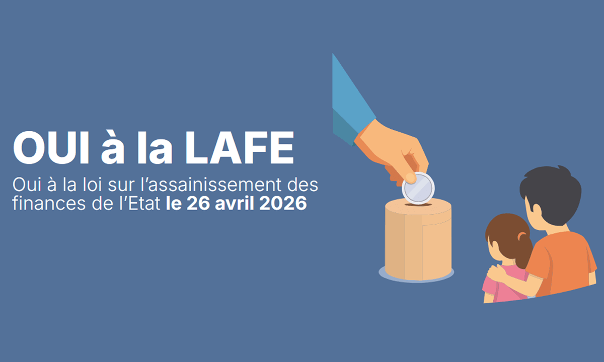 Oui à la loi sur l’assainissement des finances de l’Etat le 26 avril 2026 (LAFE) - Luana Menoud-Baldi