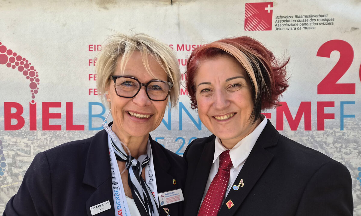 Eidgenössiches Musikfest in Biel  - Nadja Günthör und Luana Menoud-Baldi