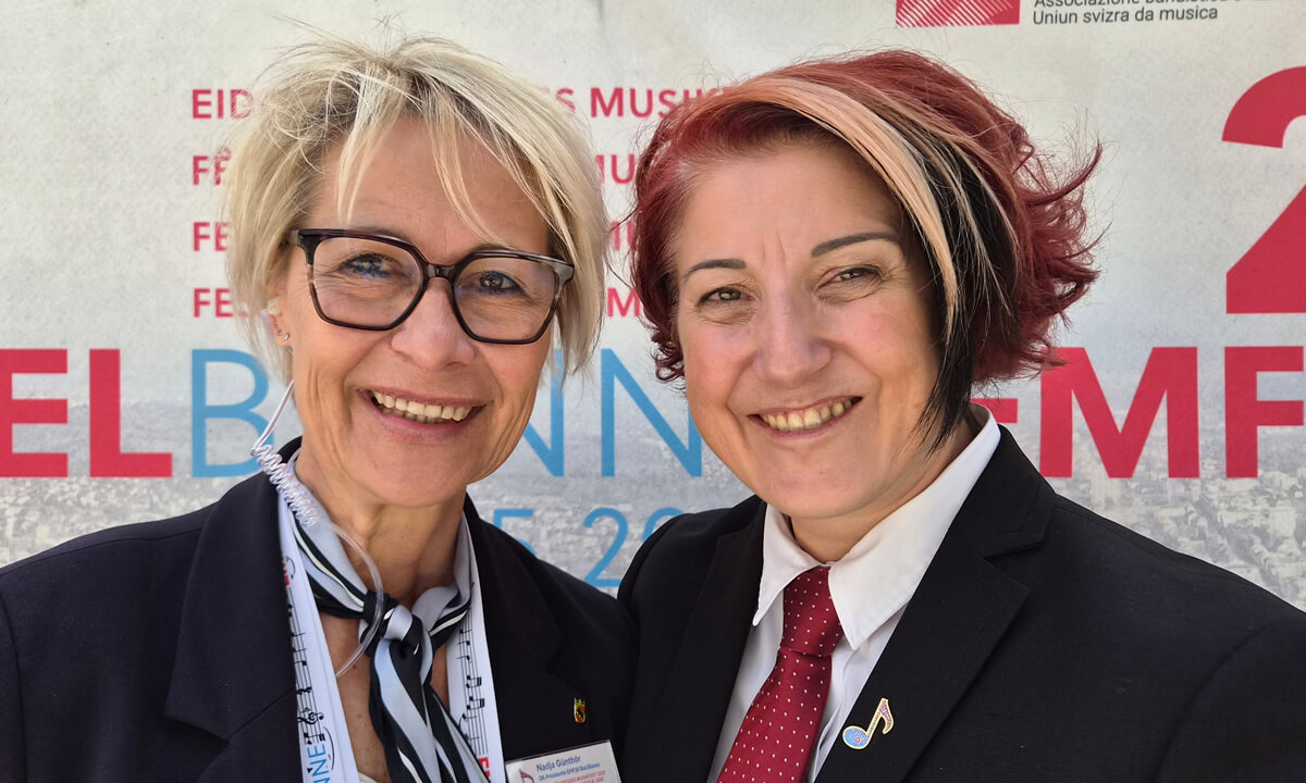Eidgenössiches Musikfest in Biel  - Nadja Günthör und Luana Menoud-Baldi